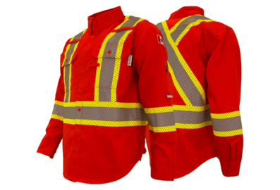 Chemise de travail FR/AR haute visibilité Atlas Guardian 4044OR