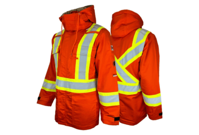 Manteau 3-en-1 ignifuge FR/AR haute visibilité CAT 3 – Atlas Workwear 21964OR