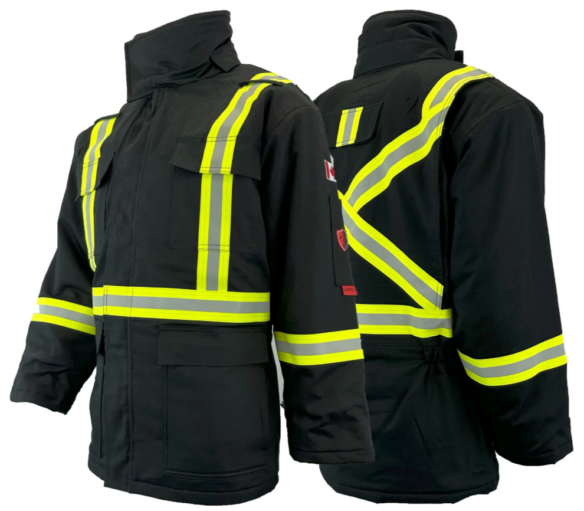 Manteau d’hiver ignifuge FR/AR haute visibilité CAT 4 – Atlas Workwear 2191