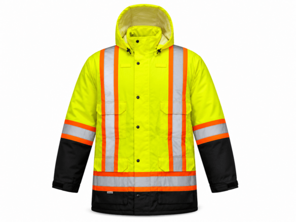Manteau d’hiver haute visibilité 024-EN640R isolé et imperméable