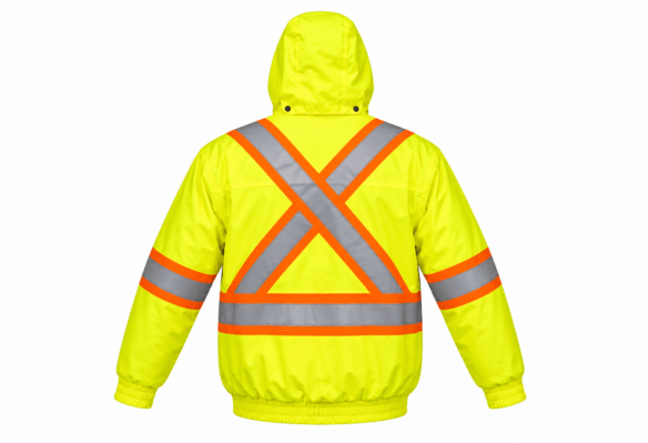 Manteau d’hiver haute visibilité Forcefield 024-EN640R isolé et imperméable Manteau d’hiver haute visibilité Forcefield 024-EN640R isolé et imperméable