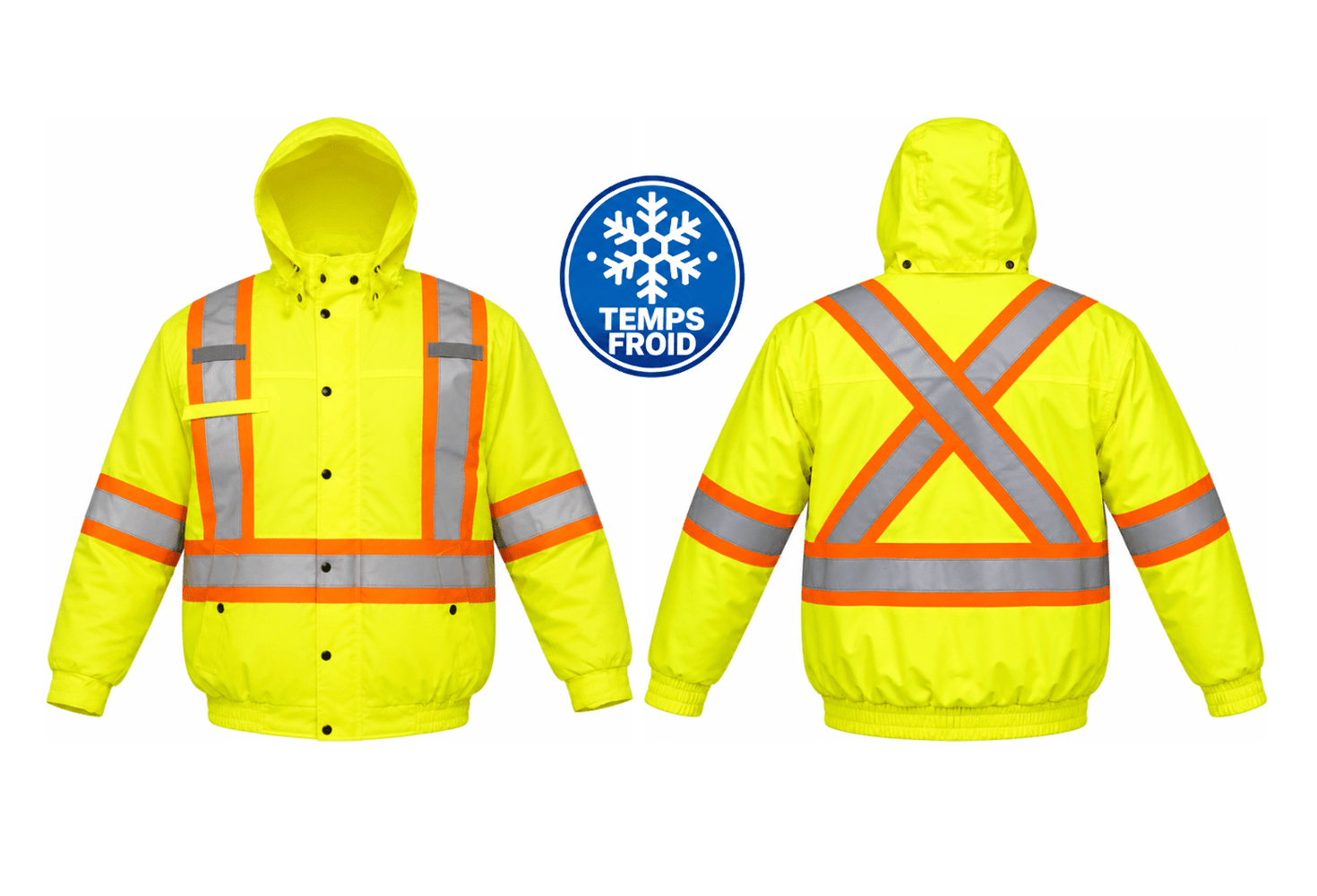 Manteau d’hiver haute visibilité Forcefield 024-EN660 imperméable et isolé