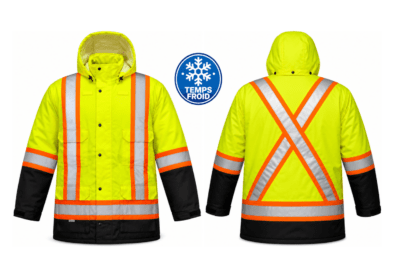 Manteau d’hiver haute visibilité Forcefield 024-EN640R isolé et imperméable