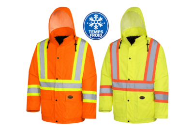Manteau d’hiver haute visibilité Pioneer 5049 imperméable et isolé